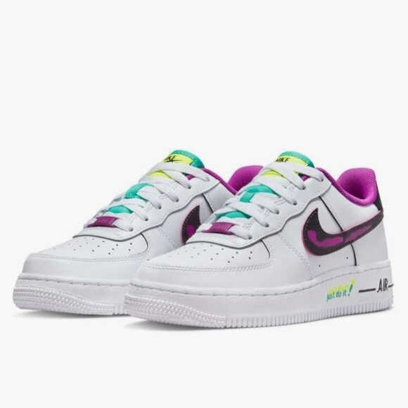 Nike Air Force One LVB White/Black 4Y VGUC Shoes - Picture 1 of 8